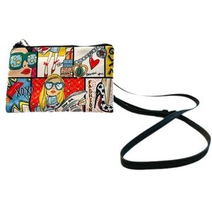 Brighton Tom Clancy Glam Girl Mini Leather Strap Crossbody Multicolor